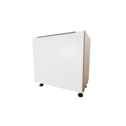 Szafka kuchenna zlewozmywakowa 80 cm. Biały Polarny U 3293 SM Dąb Wotan d1860mx